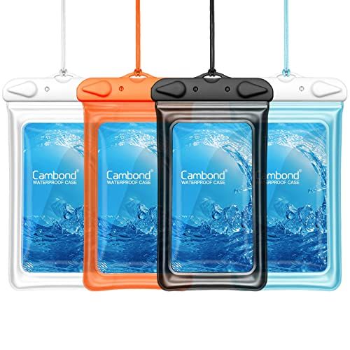  [아마존베스트]Floatable Waterproof Phone Pouch, Cambond Floating Water Proof Cell Phone Case Both Sides Clear Dry Bag for iPhone XS Max/XR/X/8/7 Plus Galaxy Pixel Up to 6.5, Snorkeling Cruise Sh