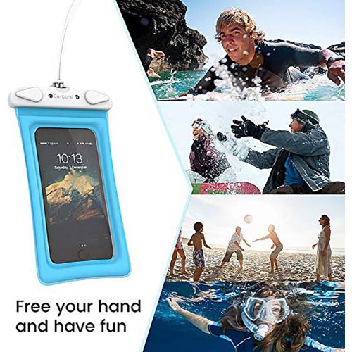  [아마존베스트]Floatable Waterproof Phone Pouch, Cambond Floating Water Proof Cell Phone Case Both Sides Clear Dry Bag for iPhone XS Max/XR/X/8/7 Plus Galaxy Pixel Up to 6.5, Snorkeling Cruise Sh