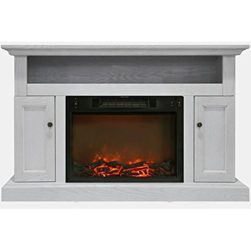  CAMBRIDGE CAM5021-2WHT Sorrento Mantel with Electronic Fireplace Insert, White