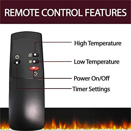  Cambridge CAM6022-1CHRLED Savona 59 In. Electric Fireplace in Cherry with Entertainment Stand and Multi-Color LED Flame Display