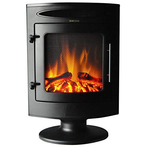  Cambridge CAM20FSEF-1BLK 1500W Freestanding Electric Fireplace with Log Display