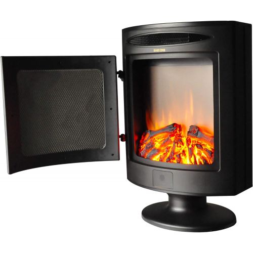  Cambridge CAM20FSEF-1BLK 1500W Freestanding Electric Fireplace with Log Display