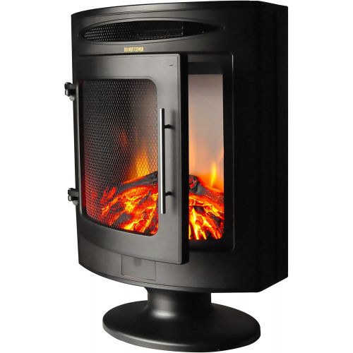  Cambridge CAM20FSEF-1BLK 1500W Freestanding Electric Fireplace with Log Display