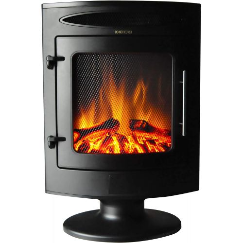  Cambridge CAM20FSEF-1BLK 1500W Freestanding Electric Fireplace with Log Display