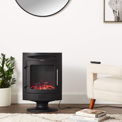  Cambridge CAM20FSEF-1BLK 1500W Freestanding Electric Fireplace with Log Display