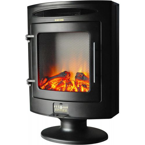  Cambridge CAM20FSEF-1BLK 1500W Freestanding Electric Fireplace with Log Display