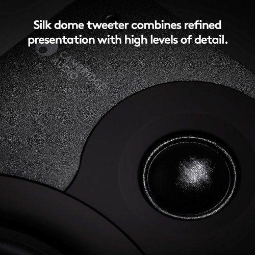  [아마존베스트]Cambridge Audio SX-50 Bookshelf Speaker | 100 Watt Home Theater Compact Speaker Pair (Matte Black)