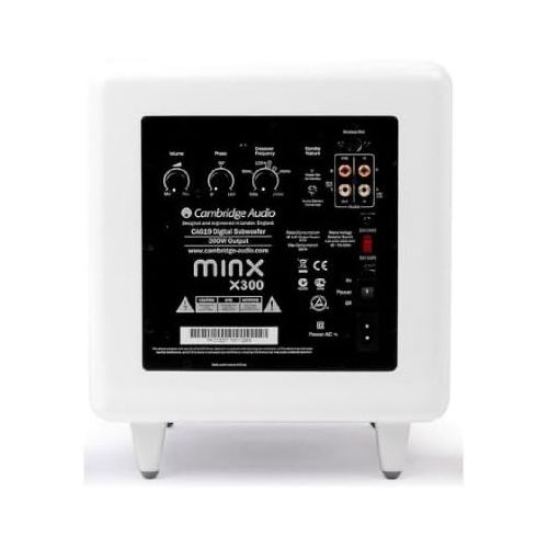  Cambridge Audio Minx X300 Subwoofer, High Gloss White