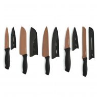 Cambridge Silversmiths Black & Copper 10-Piece Cutlery Set