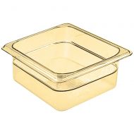 Cambro 16 GN Steam Table Pans, High Heat Plastic, 2.5 Deep, 6PK, Amber, 62HP-150