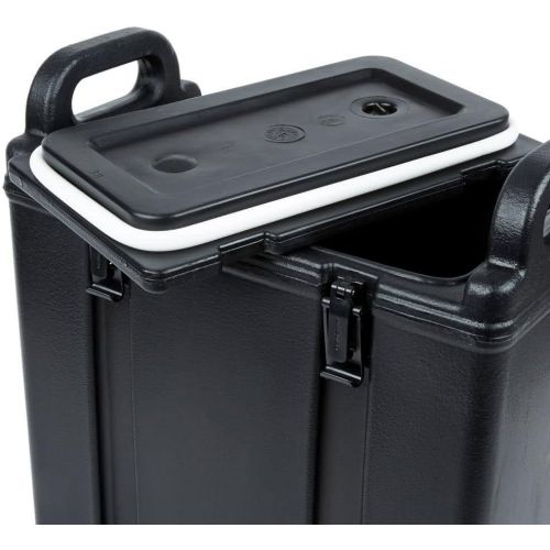  Cambro 250LCD110 Black 2.5 Gal. Beverage Camtainer