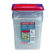 Cambro Set of 2 Square Food Storage Containers with Lids, 8 Quart