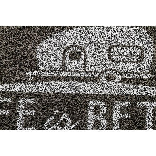  Camco 53200 Life Is Better at The Campsite Outdoor/Indoor Welcome Mat - Weather and Mildew Resistant, Traps Dirt and Liquid, Spongey Comfortable Feel (Gray)