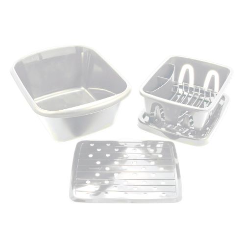  Camco Mini Dish Wash Pan - Perfect for RV Sinks, Marine Sinks, Compact Kitchen Sinks, Camping and Outdoors - White (43516)