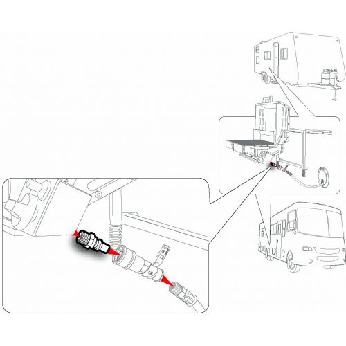  Camco Propane Quick-Connect Fitting -For Use with Low-Pressure Propane Systems, Easy Install 1/4 NPT x Full Flow Male Plug (59903)