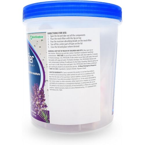  Camco Dehumidifier Moisture Absorber - Absorbs Up to 3x Its Weight in Water, Reduces Moisture and Humidity in Offices, Closets, Bathrooms, Kitchens, Boats, RVs and More  Refillabl