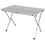 Camco Aluminum Roll-Up Campsite Table with Carrying Bag - Ideal for Tailgating, Camping, The Beach, Parties and More - Lightweight Design and Rust Resistant (51896)