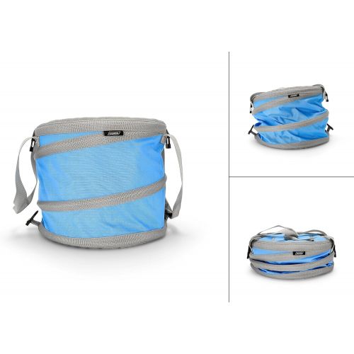  Camco Pop-Up Cooler - Lightweight, Waterproof and Insulated Pops Open for Use and Collapses Flat for Storage | Perfect for the Beach, Pool, Camping, Tailgating and Travel - Blue (5