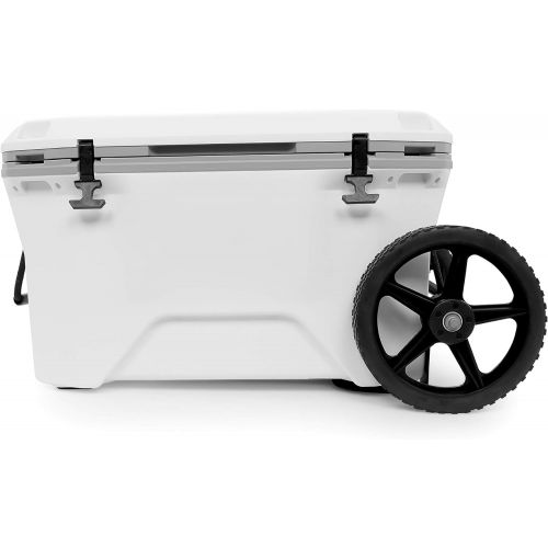  Camco 51798-A Cooler Cart Kit Features a Heavy-Duty Design & Adjusts up to 17.5 Wide Includes Durable Straps & 12 Wheels , White