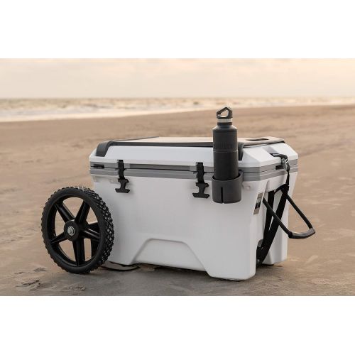  Camco 51798-A Cooler Cart Kit Features a Heavy-Duty Design & Adjusts up to 17.5 Wide Includes Durable Straps & 12 Wheels , White