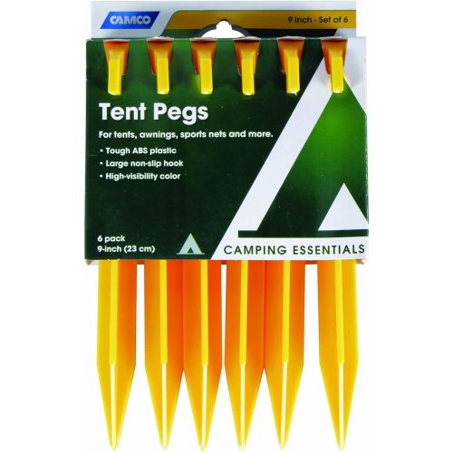  Camco 51045 ABS Tent Pegs, Pack of 6-9