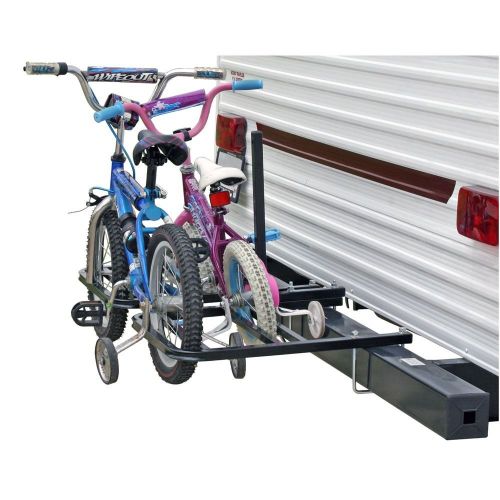  Camco Apex BC2BM RV/Camper Trailer Bumper Bike Rack for 1-2 Bicycles