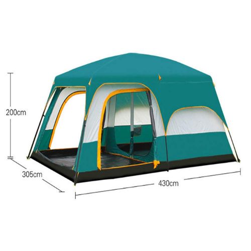  Camel cup Tent Camping Tent Sunshade Rainproof Tent Multiplayer 6 people-12 People Two Rooms one Hall Double Tent Easy to Install Camping Tent Outdoor use Instant pop-up Family Cam