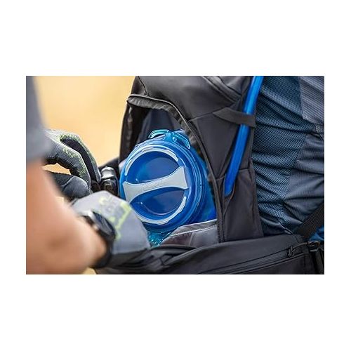  CamelBak Crux 3-Liter Water Reservoir - Hydration Bladder - Faster Water Flow Rate - Leak-Proof Water Bladder - Ergonomic Shape - Big Bite Valve - BPA-Free - 100oz, Blue