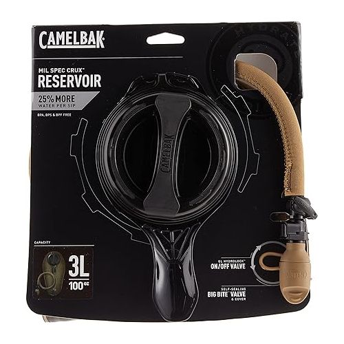  CamelBak - Mil-Spec Crux 100 oz/3.0L Long Accessory Reservoir (1944001003), Brown