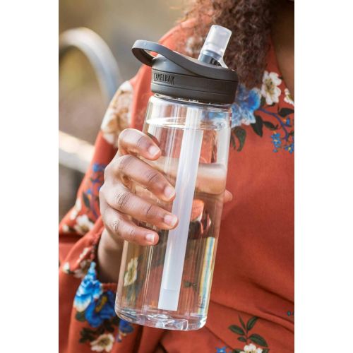  [아마존베스트]CamelBak Eddy+ Water Bottle with Straw - 25 Percent More Water Flow  Dishwasher Safe - Easy to Carry Reusable Water Bottles - BPA-Free Materials