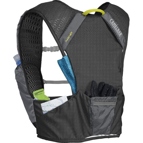  CamelBak Nano Running Hydration Vest - Running Accessories - 3D Micro Mesh - Dual Adjustable Sternum Straps - Secure Phone Pocket - Fuel and Gear Storage - 34 Ounce