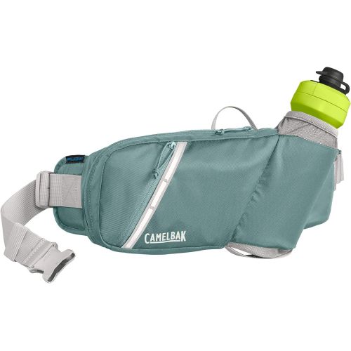  CamelBak Podium Flow Bike Hydration Belt - Easy Access Bottle Pocket - Podium Dirt Series Bottle - Adjustable Waist Buckle - Secure Zipper Pocket - Riding Belt - 21 Ounce