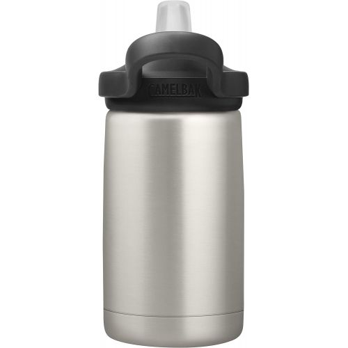  CamelBak Eddy+ Kids Water Bottle, Vacuum Insulated Stainless Steel with Straw Cap, 12 oz