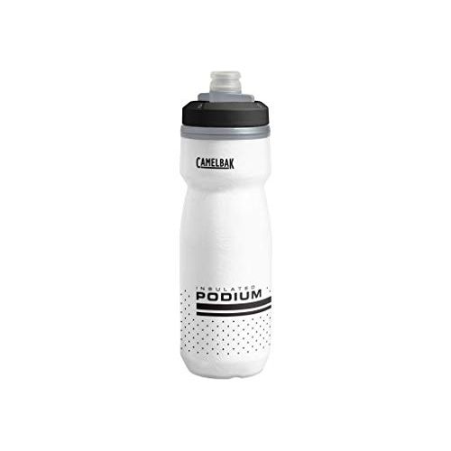  CamelBak Podium Chill Insulated Bike Water Bottle 21 oz, White/Black