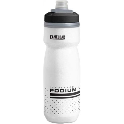  CamelBak Podium Chill Insulated Bike Water Bottle 21 oz, White/Black