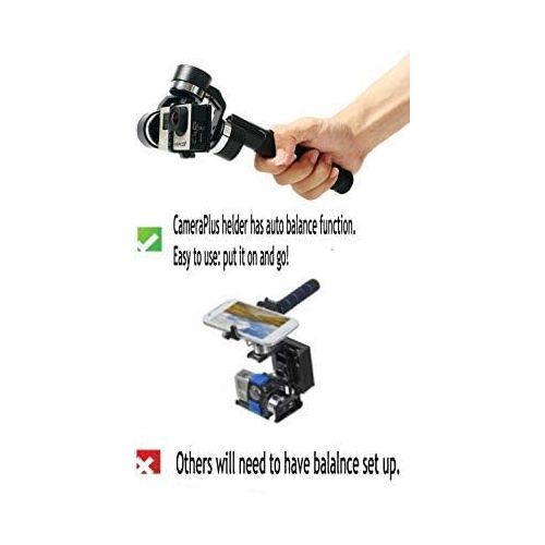  CameraPlus - Pro4 New Advanced Model Auto balance 3-Axis Handheld Brushless Gopro Steady Gimbal Camera Mount with Vibration filter function for for Gopro 1 2 3/3+ 4 - easy to opera