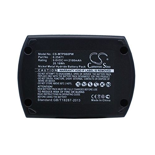  Cameron Sino Replacement Battery for Metabo BS 9.6, BS9.6, BSP9.6, BSZ9.6, BSZ9.6 Air cooled, BSZ9.6IM Plus, BZ9.6SP, Implus, KSA9.6, SB9.6, SBP9.6, SBT9.6, ULA 9.6 Power Tools, 21