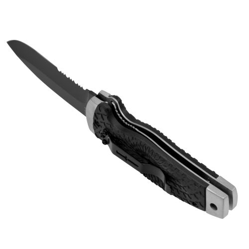  Camillus Cuda Sarkis, Carbonitride Titanium Folding Pocket Clip Knife, Japanese AUS-8 Steel, Ergonomic Non-Slip Grip Handle