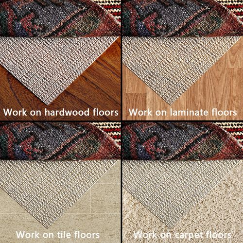  Camoom Rug Pad, Anti Slip Carpet Pads 5 x 8 For Hard Floor,Super Grip Padding For Area Rugs, Keep Rug In Place, Protect Wooden Floors And Increase Rugs Service Life