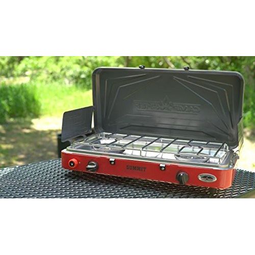  Camp Chef Summit Two Burner Camping Stove, Red, MS2HPR