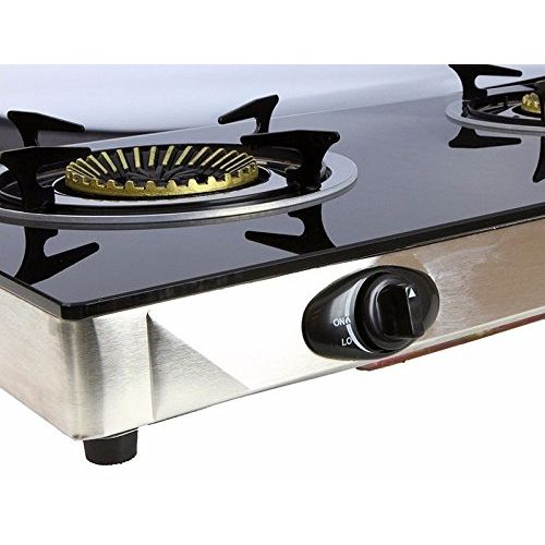  XtremepowerUS Premium Propane Gas Range Stove Outdoor 2-Burner Cooktop Auto Ignition Grill Camping Stoves Station