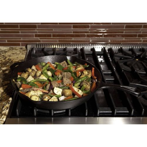  Camp Chef Pre-Seasoned 14 Cast Iron Skillet with End Grab Handle