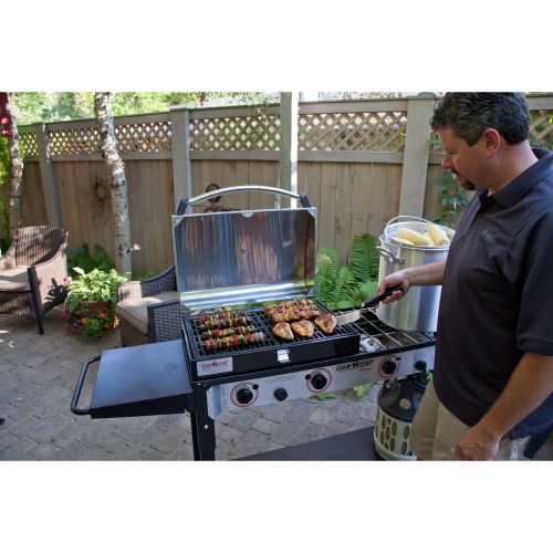  Camp Chef Deluxe Stainless Steel BBQ Box, Silver, Silver