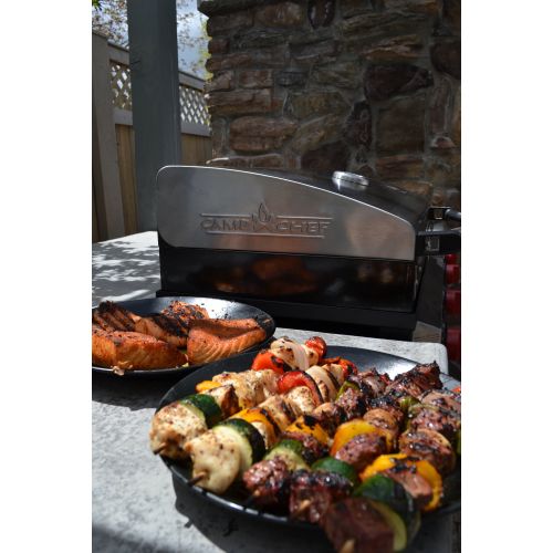  Camp Chef Deluxe Stainless Steel BBQ Box, Silver, Silver