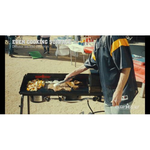  Camp Chef Deluxe Griddle Covers 2 Burners On 2 Burner Stove