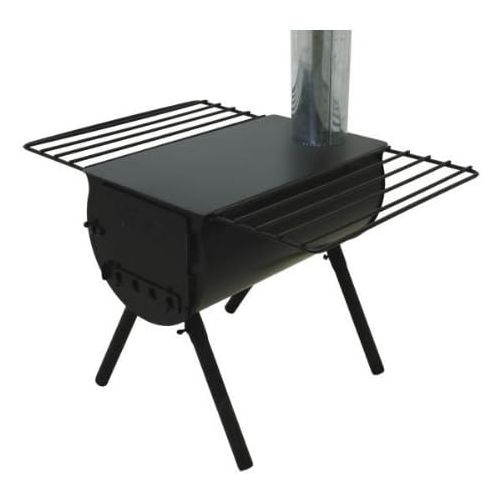  [아마존베스트]Camp Chef Alpine CS14 Heavy Duty Cylinder Tent Cabin Stove with Damper and Side Shelves