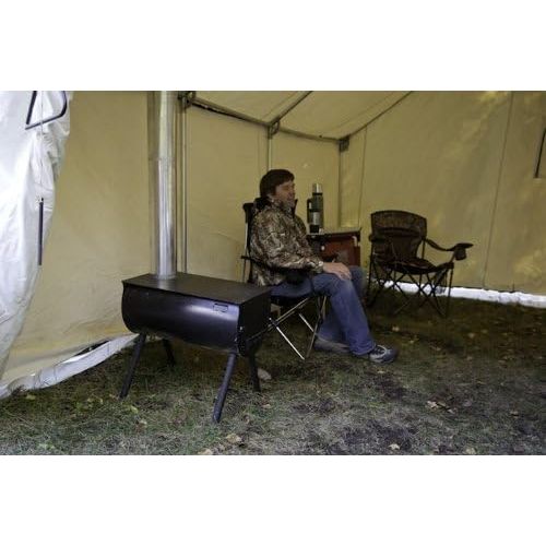  [아마존베스트]Camp Chef Alpine CS14 Heavy Duty Cylinder Tent Cabin Stove with Damper and Side Shelves