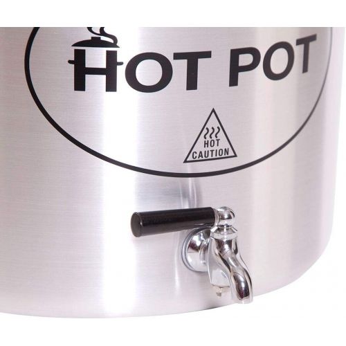  Camp Chef Hot Water Pot, 5 gal, 13.0in x 13.0in x 12.5in, Silver, HWP20A