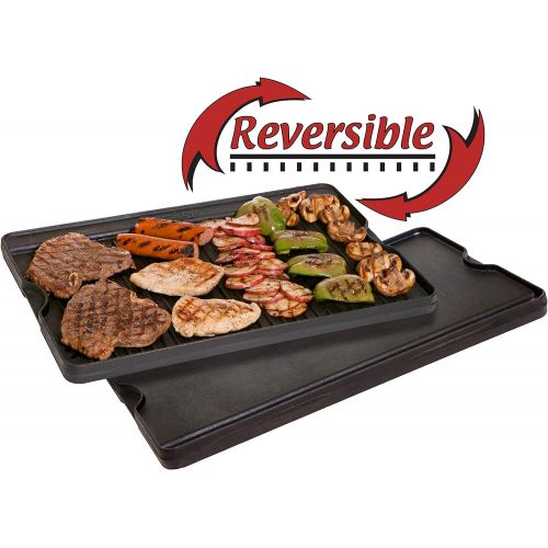  [아마존베스트]Camp Chef Reversible Pre-Seasoned Cast Iron Griddle 24