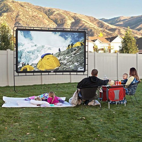  Camp Chef 144 IndoorOutdoor Nylon Backyard Movie Projector Screen (2 Pack)